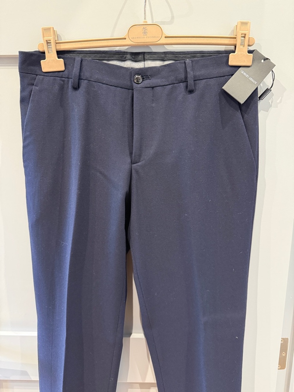 Giorgio Armani Navy Blue Men's Dress Pants